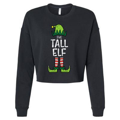 Tall Elf Xmas Matching Christmas For Family Cropped Pullover Crew