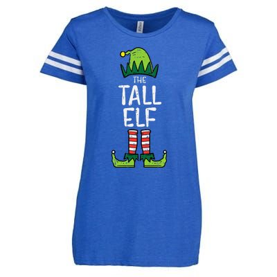 Tall Elf Xmas Matching Christmas For Family Enza Ladies Jersey Football T-Shirt