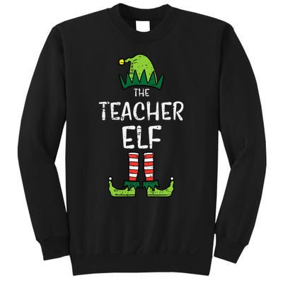 Teacher Elf Xmas Matching Christmas For Family Sweatshirt