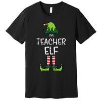 Teacher Elf Xmas Matching Christmas For Family Premium T-Shirt