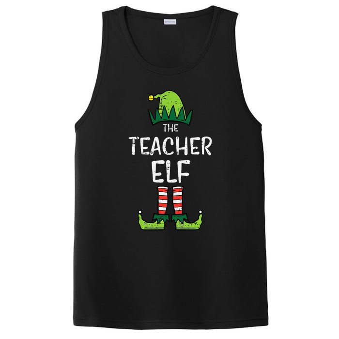 Teacher Elf Xmas Matching Christmas For Family PosiCharge Competitor Tank