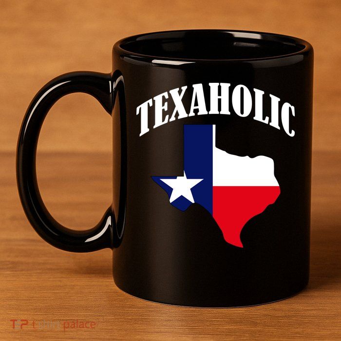 Texaholic 11oz C Handle Ceramic Mug