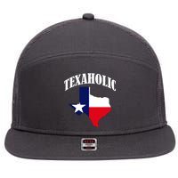 Texaholic 7 Panel Mesh Trucker Snapback Hat