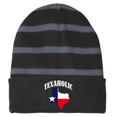 Texaholic Striped Beanie with Solid Band