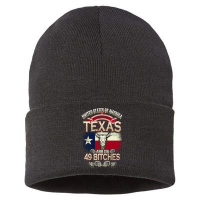 Texas And Its 49 Bitches Sustainable Knit Beanie