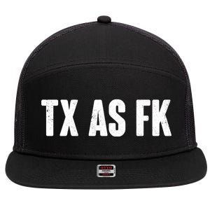 Texas As Fk 7 Panel Mesh Trucker Snapback Hat