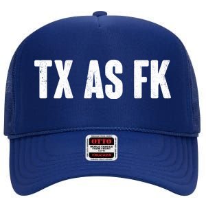 Texas As Fk High Crown Mesh Back Trucker Hat