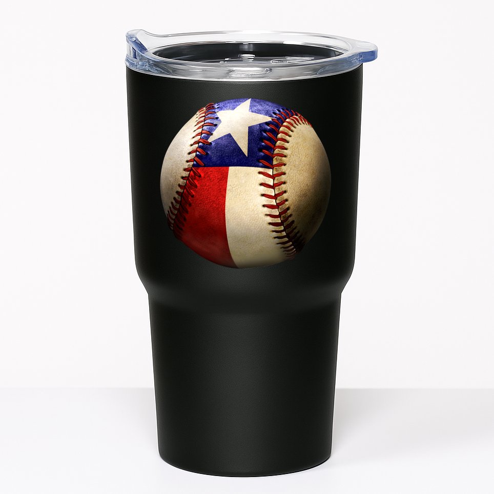 Texas Baseball Tumbler