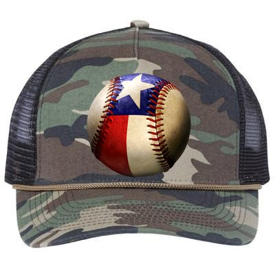 Texas Baseball Retro Rope Trucker Hat Cap