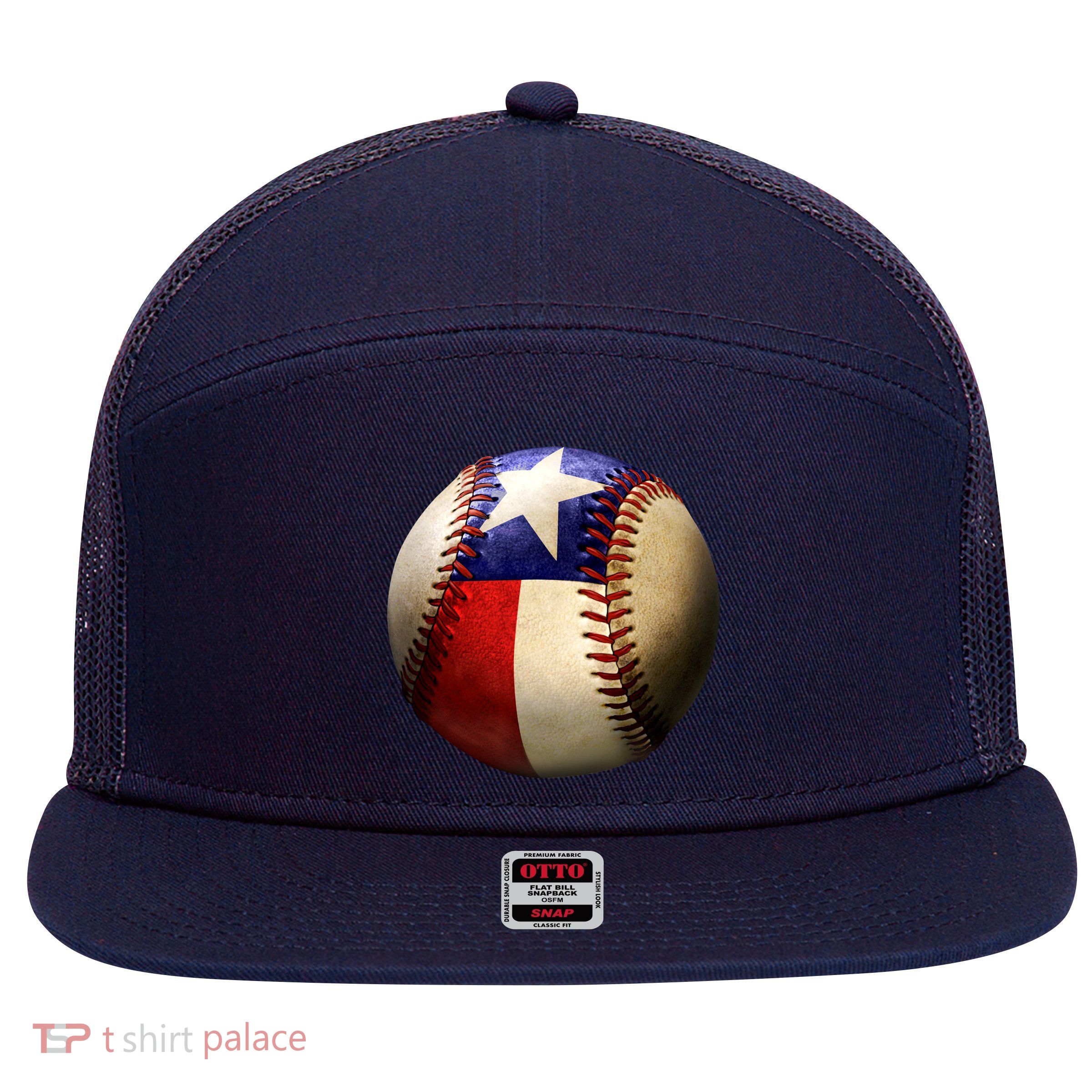 Texas Baseball 7 Panel Mesh Trucker Snapback Hat
