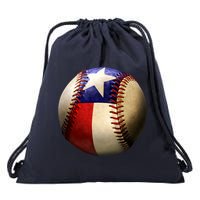 Texas Baseball Drawstring Bag