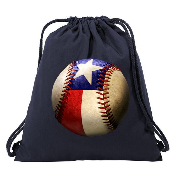 Texas Baseball Drawstring Bag