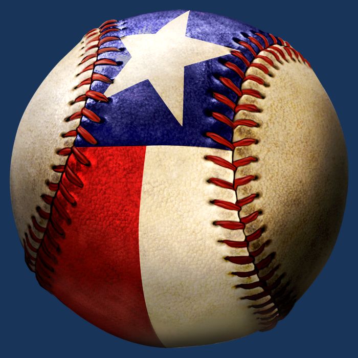 Texas Baseball Drawstring Bag