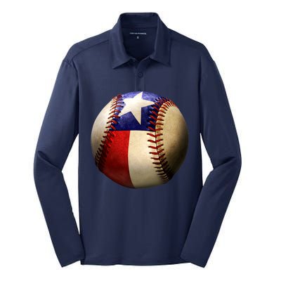 Texas Baseball Silk Touch Performance Long Sleeve Polo