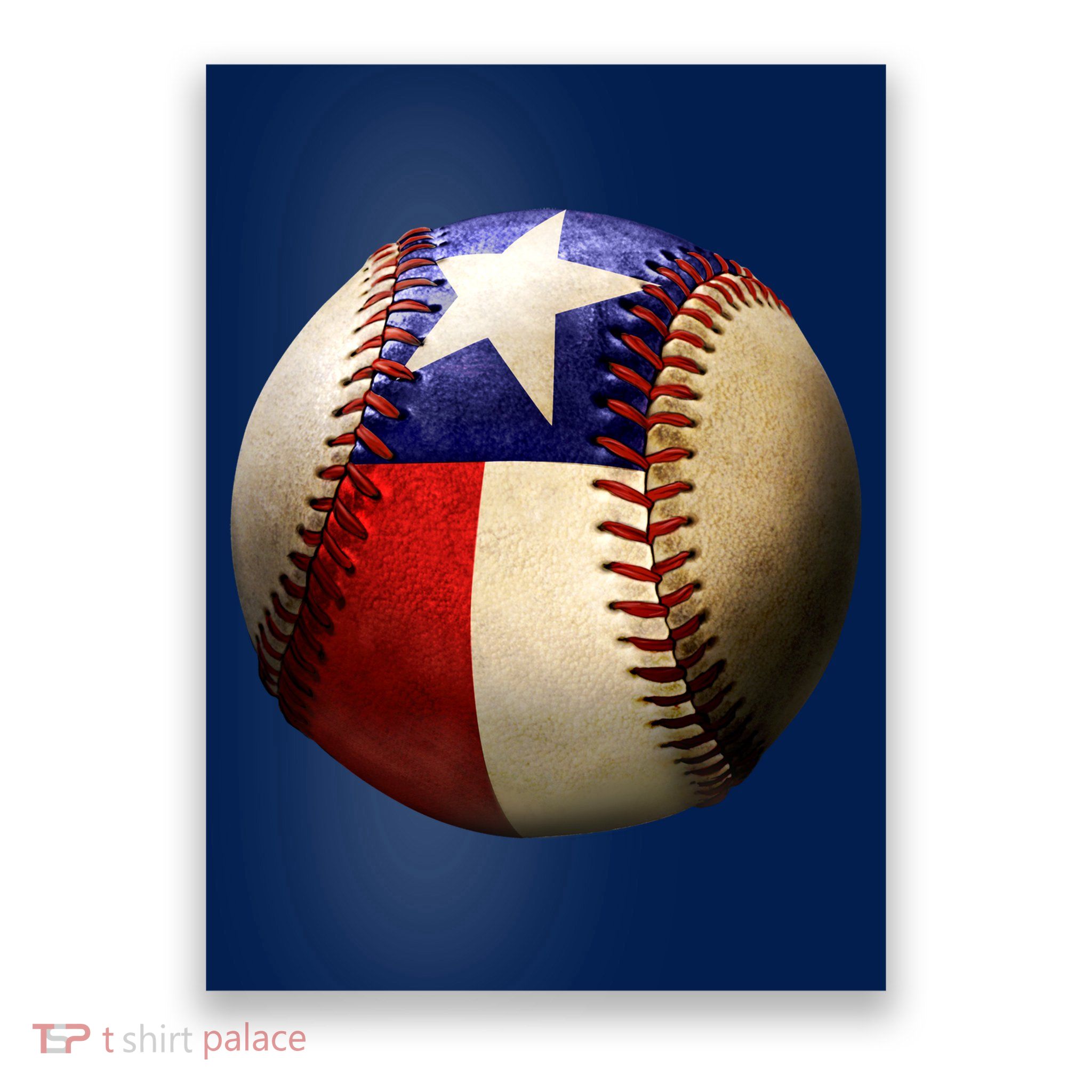 Texas Baseball Poster