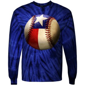 Texas Baseball Tie-Dye Long Sleeve Shirt