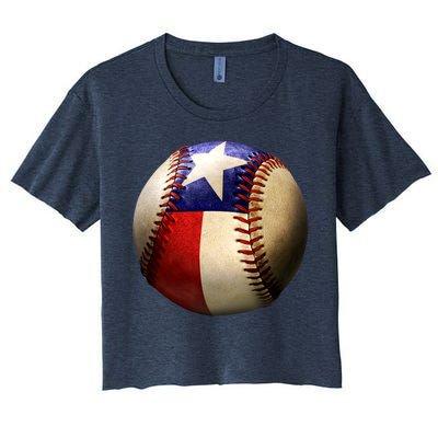 Texas Baseball Women's Crop Top Tee