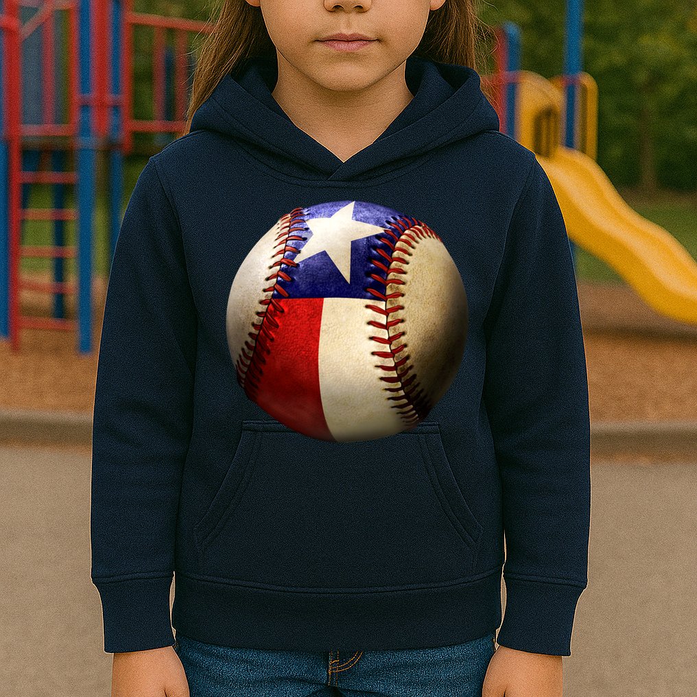 Texas Baseball Kids Hoodie