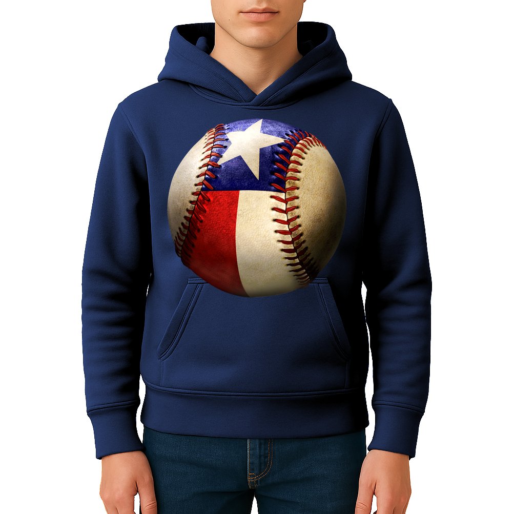 Texas Baseball Kids Hoodie