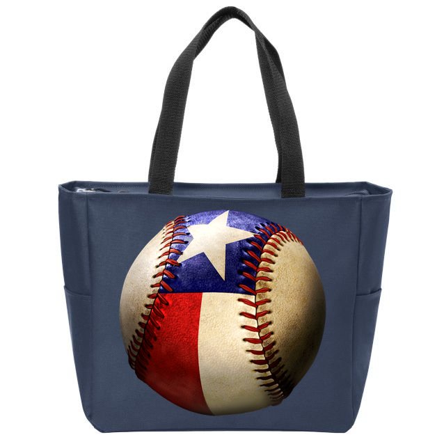 Texas Baseball Zip Tote Bag