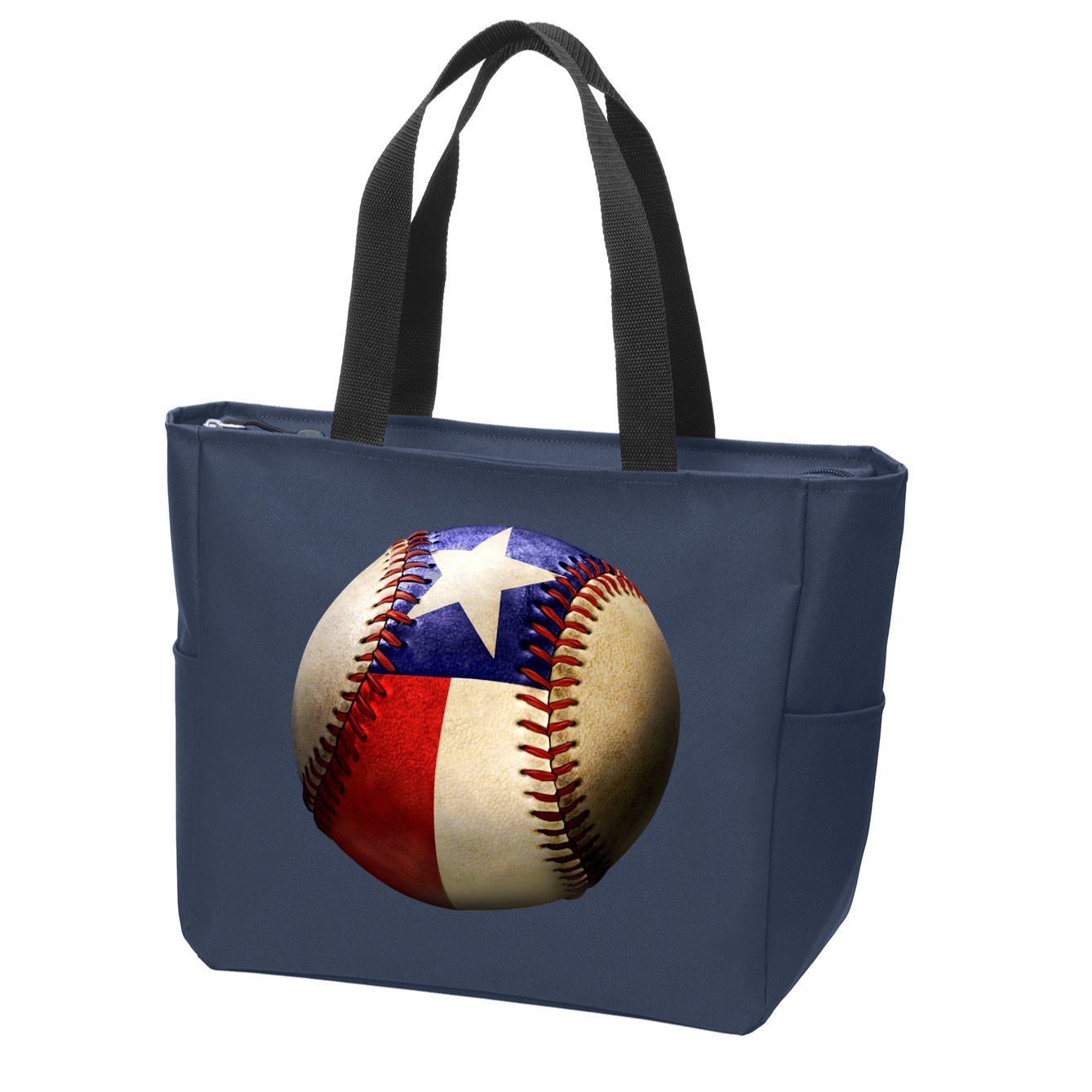 Texas Baseball Zip Tote Bag