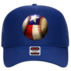 Texas Baseball High Crown Mesh Back Trucker Hat