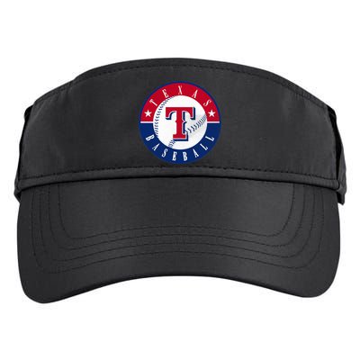 Texas Baseball Fan Vintage Adult Drive Performance Visor