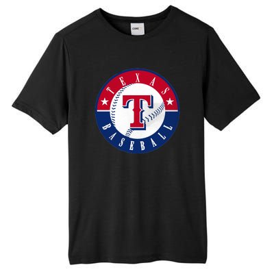 Texas Baseball Fan Vintage Tall Fusion ChromaSoft Performance T-Shirt