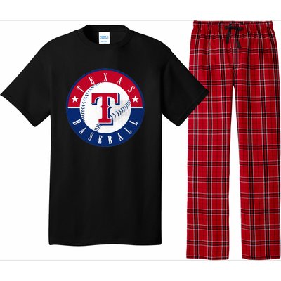 Texas Baseball Fan Vintage Pajama Set