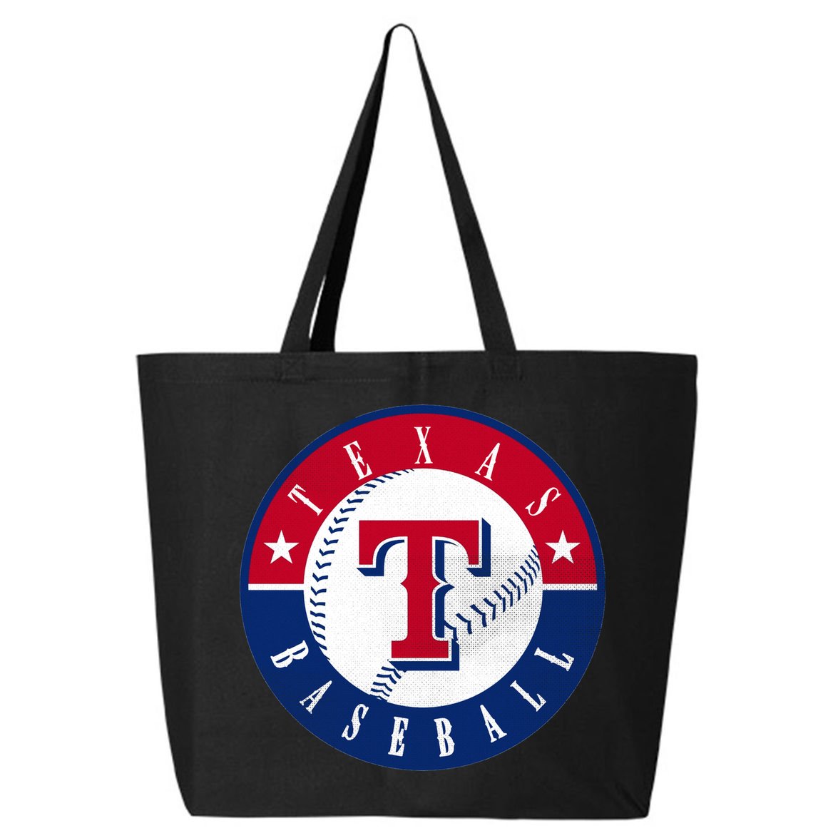 Texas Baseball Fan Vintage 25L Jumbo Tote
