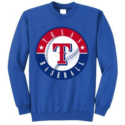 Texas Baseball Fan Vintage Sweatshirt