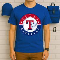 Texas Baseball Fan Vintage T-Shirt