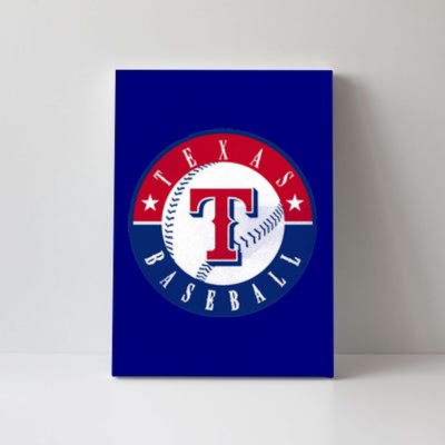 Texas Baseball Fan Vintage Canvas