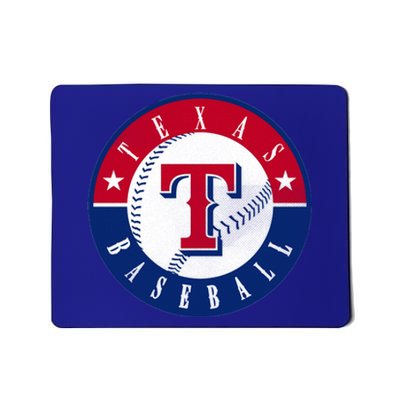 Texas Baseball Fan Vintage Mousepad