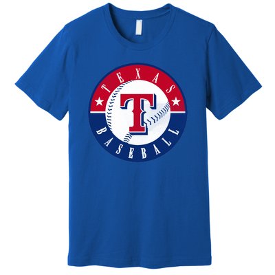 Texas Baseball Fan Vintage Premium T-Shirt