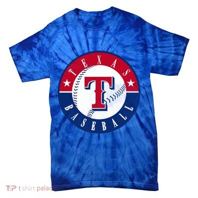 Texas Baseball Fan Vintage Tie-Dye T-Shirt