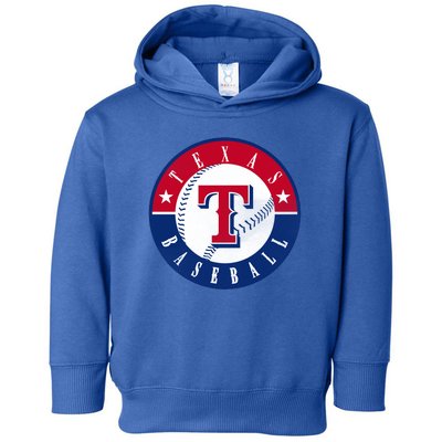 Texas Baseball Fan Vintage Toddler Hoodie