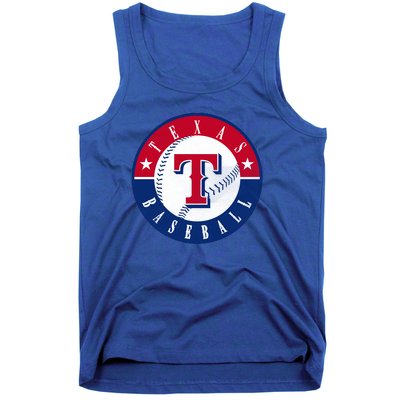 Texas Baseball Fan Vintage Tank Top