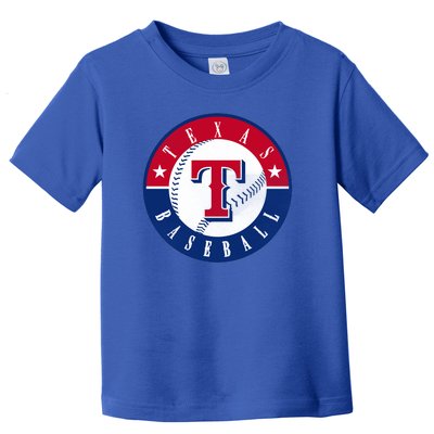 Texas Baseball Fan Vintage Toddler T-Shirt