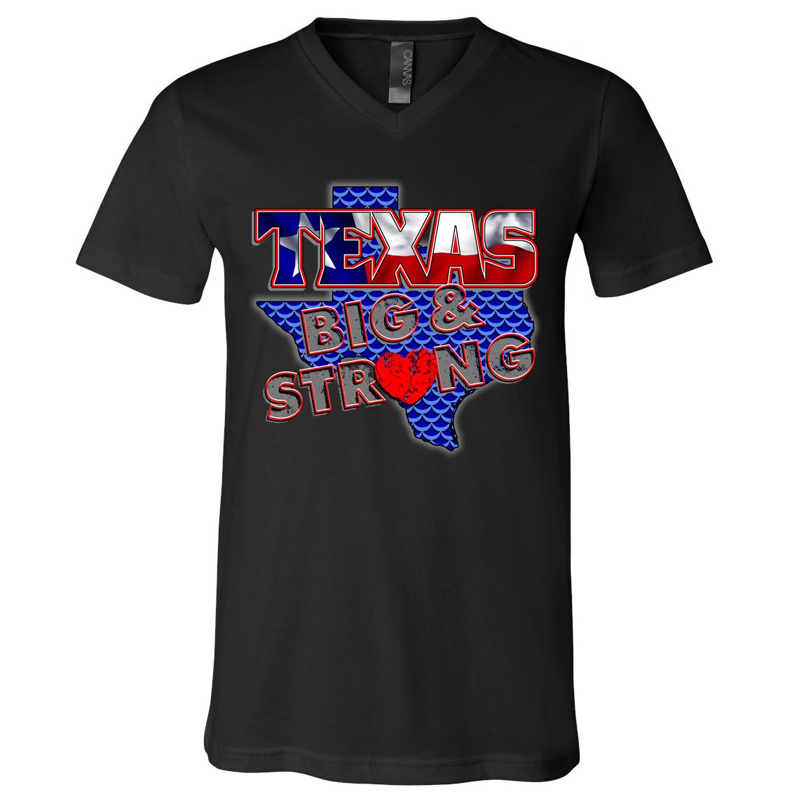 Texas Big and Strong V-Neck T-Shirt