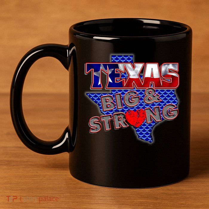 Texas Big and Strong 11oz C Handle Ceramic Mug