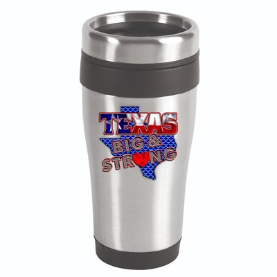 Texas Big and Strong 16oz Travel Tumbler