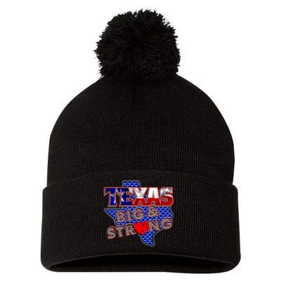 Texas Big and Strong Pom Pom 12in Knit Beanie