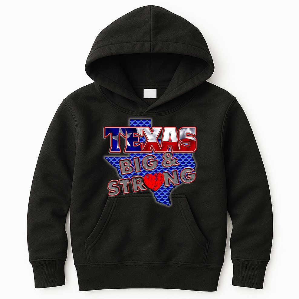 Texas Big and Strong Kids Hoodie