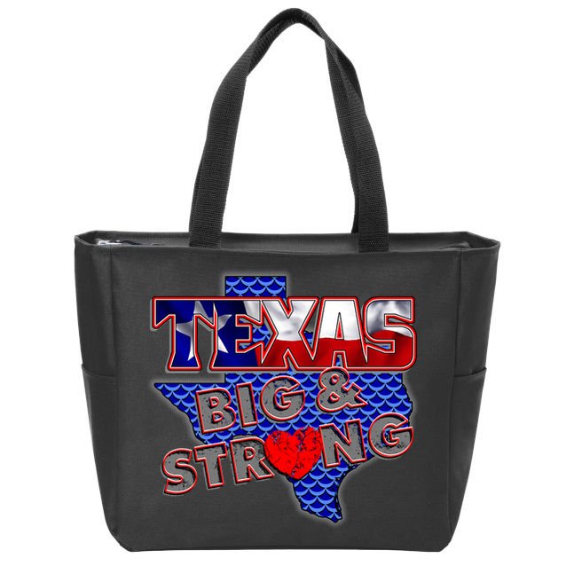Texas Big and Strong Zip Tote Bag