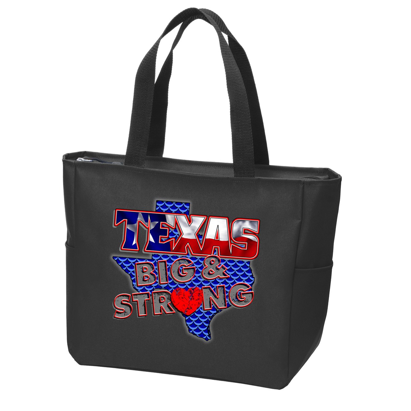 Texas Big and Strong Zip Tote Bag