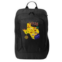 Texas Cartoon Map City Backpack