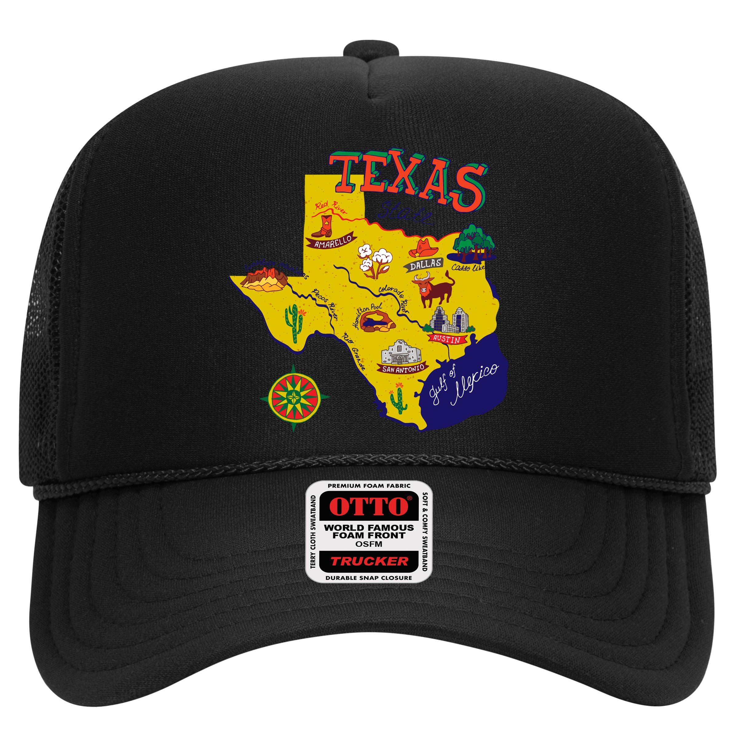 Texas Cartoon Map Hat