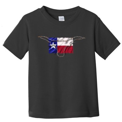 Texas Flag Barbwire Tough Toddler T-Shirt