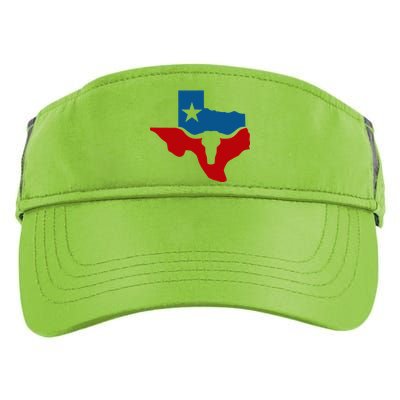 Texas Flag Longhorn Logo Adult Drive Performance Visor